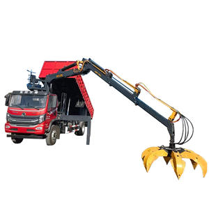 Grúa Telescópica Hidráulica Montada en Camión <span class=keywords><strong>de</strong></span> 8.5m 8.8m, Diseño Semi Plegable, Equipo <span class=keywords><strong>de</strong></span> Reciclaje <span class=keywords><strong>de</strong></span> Chatarra <span class=keywords><strong>de</strong></span> Acero - Product Image 1
