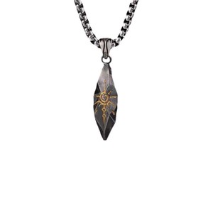 Collana <span class=keywords><strong>con</strong></span> Ciondolo Unico a Forma di Pietra dei Desideri per Uomo, Gioielli Vintage Hip-hop, Accessori <span class=keywords><strong>Maschili</strong></span> - Product Image 3