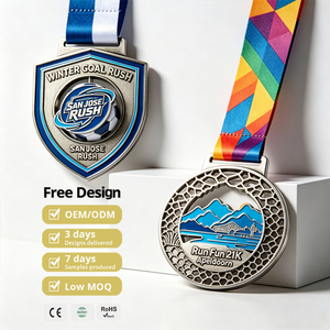 Medalla Deportiva Personalizada de Fabricante Profesional, Chapada en Oro, con Diseño Hueco, Medalla de Premio 3D con Horizonte Urbano Personalizado - Product Image 2