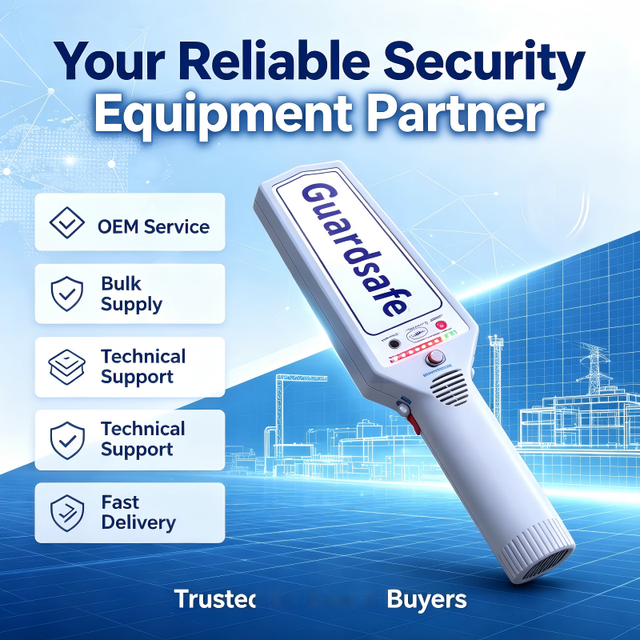 High Sensitivity Handheld Metal Detector Wand Rechargeable Security Scanner Portable Metal Detector for Airport Inspection