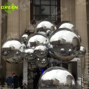 Gigante evento decoração pvc maior natal bola evento espelho bola moda atraente design inflável espelho balão