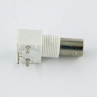 Prise audio CCTV BNC PCB Mount Female Bulkhead Connecteur électrique coaxial RF à angle droit