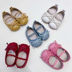 Einfarbige Schleifen-Prinzessinnenschuhe für Babys, Mädchen-Prinzessinnenschuhe, Babyschuhe 0-1 Jahre, Lauflernschuhe für Babys - Product Image 3