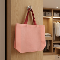 Bolsa de Mano de Alta Calidad, Impermeable, Termosellada, Tridimensional, de Tela No Tejida, con Impresión Personalizada, Plegable, Resistente y Reutilizable, para Negocios
