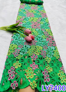 Novo Design de Tecido de Renda Colorida Nigeriana NI.<span class=keywords><strong>AI</strong></span> para Vestidos Femininos, Material de Poliéster de Alta Qualidade - Product Image 2