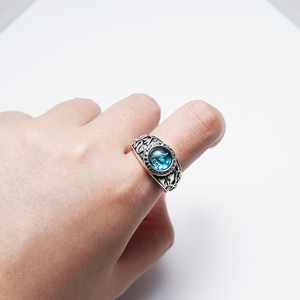 Anime Katekyo Hitman Reborn <span class=keywords><strong>Ring</strong></span> Giotto Anneaux en métal Halloween Homme Femme Cosplay Prop Accessoire Cadeaux - Product Image 4