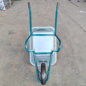 Plateau de remplacement galvanisé 75L 90L <span class=keywords><strong>100L</strong></span> 110L capacité 200kgs wb6414T robuste 16 pouces roue pneumatique métal <span class=keywords><strong>brouette</strong></span> de jardin - Product Image 5