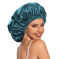Bonnet de nuit en satin pour la protection des cheveux, double bonnet réglable et doux pour femmes, accessoire capillaire polyvalent, bonnet de douche