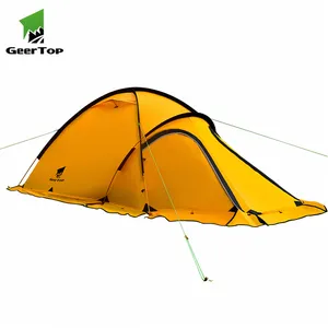 Geertop Twee man 2 persoon vier seizoen double layer wandelen licht gewicht back verpakking alpine tent