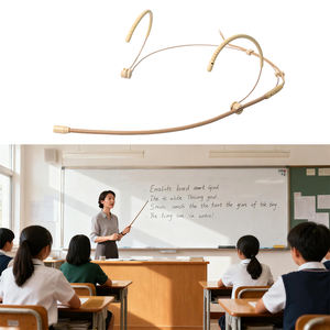 Micrófono de Diadema Profesional Mini, Ligero, de Plástico, XLR para <span class=keywords><strong>AKG</strong></span>, Inalámbrico, de Comunicación con Cable, Micrófono de Solapa - Product Image 4