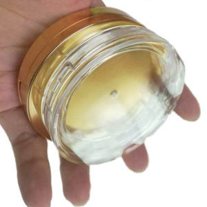 Factory Transparent Round ABS <b>Plastic</b> Compact Cosmetic Powder Packaging Case with <b>Mirror</b> Blush Case - Product Image 5