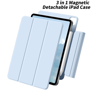 Kenke Trifold Stand 3 en 1 Funda magnética <span class=keywords><strong>IPad</strong></span> con hebilla Funda ligera desmontable para tableta para <span class=keywords><strong>IPad</strong></span> <span class=keywords><strong>Pro</strong></span> 12,9 pulgadas 2022 <span class=keywords><strong>2023</strong></span> - Product Image 2