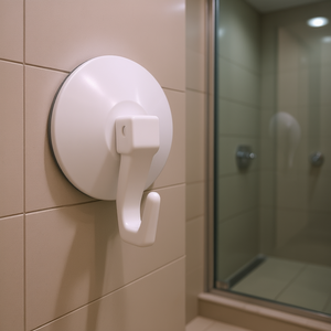 Suction Cup <b>Hook</b> White Strong Adhesive <b>Bathroom</b> Wall Mount <b>Hook</b> - Product Image 3
