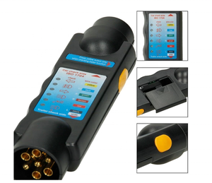 7-poliger <span class=keywords><strong>Tester</strong></span> für Licht 7-poliger Stecker oder Buchse Auto anhänger Stecker buchse <span class=keywords><strong>Tester</strong></span> Verkabelung kreis Licht Test werkzeug Praktisch - Product Image 5