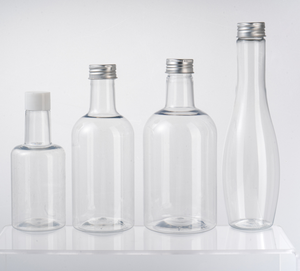 Bouteille cylindrique transparente en PET de qualité alimentaire MAYSURE, 350 ml, 500 ml, pour jus, vin, eau, boissons, champagne, soda, <span class=keywords><strong>whisky</strong></span> - Product Image 1