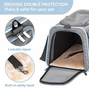 Transportadora de Mascotas Suave para Viajes, Aprobada por Aerolíneas, con Forro Lavable Reemplazable - Product Image 5