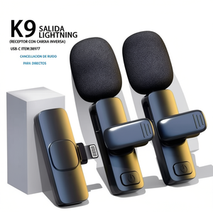 Micrófono Inalámbrico K9 1A2-L Lightning para Equipos de Transmisión en Vivo - Product Image 1
