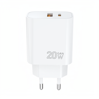 Chargeur rapide Type-C Waweis 20W avec protection PD OTP/OVP, câble rétractable pliable, matériau ignifuge pour ordinateurs portables et appareils 12-15 pouces