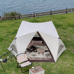 Tente de <span class=keywords><strong>camping</strong></span> pliable portable grand format Oxford résistante à l'eau pour une personne, à montage rapide, idéale pour la plage et le <span class=keywords><strong>camping</strong></span> en plein air, utilisable toute l'année - Product Image 2