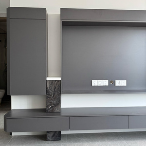 Meuble <span class=keywords><strong>TV</strong></span> 3-en-1 personnalisé + rangement + présentoir, solution gain de place pour toute la maison - Product Image 2