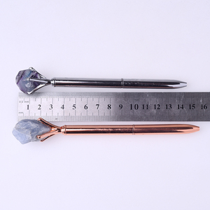 Speciale metalen <span class=keywords><strong>pen</strong></span> met aangepast logo en verpakking, groothandel kristallen <span class=keywords><strong>pen</strong></span> met ruwe kristallen en verwisselbare inkt. - Product Image 6