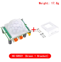 Module détecteur de mouvement infrarouge pyroélectrique IR HC-SR501 réglable pour kits Raspberry Pi + Boîtier
