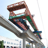 Grúa lanzadora de viga de puente de armadura de 140 toneladas para fabricante ferroviario