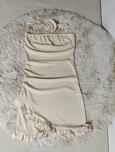 Robes à volants pour femmes Style innocent-séduisant jupe de hanche robe de bal simple - Product Image 6