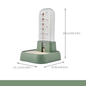 Distributeur automatique de nourriture pour chats de grande capacité avec un distributeur d'eau à gravité, adapté aux chats d'intérieur - Product Image 5
