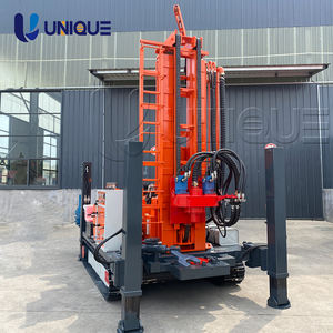 Foreuse rotative UNIQUE de type chenillé en caoutchouc pour puits d'eau UY200, robuste, portable, montée sur remorque, alimentée par moteur diesel 58KW - Product Image 4