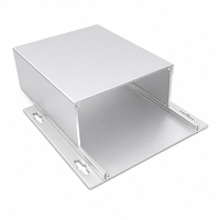 Boîtier en aluminium 131*55mm à montage sur bride, panneau frontal à 4 vis, base fendue, boîtier extrudé