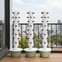 Système de jardinage vertical moderne à 9 étages pour la production de salades fraîches en intérieur, système hydroponique
