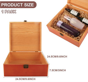กล่องของขวัญเครื่องประดับทำจากไม้พร้อมฝาปิดใช้สำหรับเก็บสิ่งของ - Product Image 4