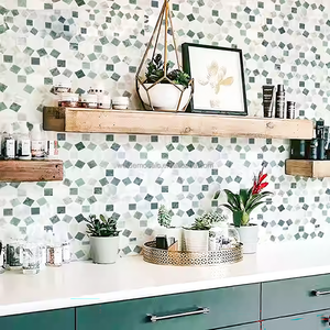 Trực tiếp từ nhà máy hình ngôi sao đá cẩm thạch Gạch <span class=keywords><strong>Mosaic</strong></span> Đồng Xu Đá Cẩm Thạch Gạch <span class=keywords><strong>Mosaic</strong></span> cho nhà bếp tính năng trang trí tường - Product Image 2