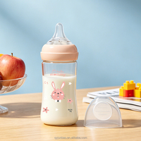Biberon pour bébé en PP sans BPA, col large, anti-colique, pour l'alimentation au lait infantile, disponible en 2oz, 4oz, 6oz, 8oz, 10oz, personnalisable en usine