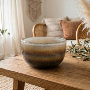 Maceta de Cerámica con Esmalte Craquelado, Maceta de Porcelana, Recipiente Decorativo Moderno y Minimalista para Hogar y Jardín - Product Image 1