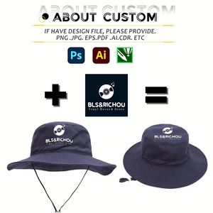 Chapeaux de pêcheur pour enfants avec cordon, personnalisables avec logo brodé, pour garçons et filles, été, plage - Product Image 3