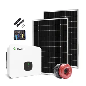 Grolwat Mid 15 ~ 25ktl3-x 3 Fase 15KW 20KW Pada Grid Solar Inverter Lengkap Hibrida Tata Surya