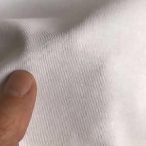 Odm 260 Gsm Heavy Weight 100% Camiseta de algodón para hombres Diseño personalizado Camiseta de cuello redondo en blanco de punto con patrón de impresión - Product Image 3