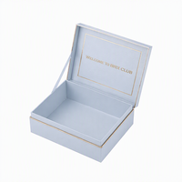Boîte en papier noir de luxe, logo personnalisé, boîte rigide pliable en carton, fermeture magnétique, boîte cadeau, doublure en satin de soie, ruban, boîtes d'emballage