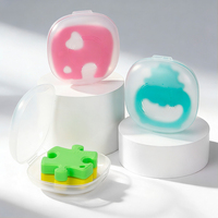 Boîte de rangement transparente pour sucettes et anneaux de dentition sans BPA, étui pour sucettes de nouveau-né, conteneur pour anneaux de dentition pour bébé