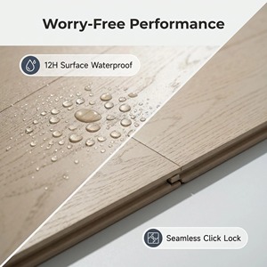 <span class=keywords><strong>Parquet</strong></span> en bois d'ingénierie multicouche de chêne de qualité supérieure, étanche, à clipser, finition mate UV, grade ABCD, en bouleau - Product Image 4