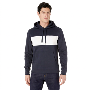 Custom Sublimation Printed Polyester/Cotton Blend Men's Pullover <b>Hoodie</b> Quick Dry Breathable Fabric <b>Plain</b> Dyed Design Winter - Product Image 1
