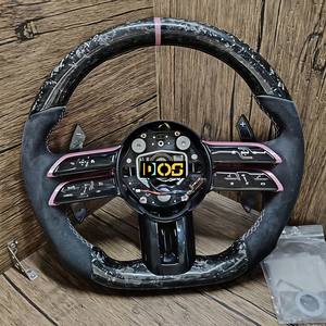 Volante LED de Fibra de Carbono Personalizado para <span class=keywords><strong>Mercedes</strong></span>-Benz 2015-2021, W205 C300 E260 E300 S400 G350 GLA <span class=keywords><strong>43</strong></span> GT <span class=keywords><strong>AMG</strong></span> GLB GLC SL - Product Image 1