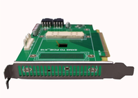 Papan Adaptor SXM2 ke PCIE X16 untuk Modul Nvidia P100 V100 Kartu Grafis Kartu Ekspansi Penginderaan Suhu 300W GPU Dual 8PIN