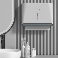Porte-serviettes mural moderne étanche sans perçage pour salle à manger, salle de bain, cuisine, hôtel, usage commercial, transparent