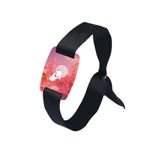 Bracelet RFID personnalisé pour club, échantillon gratuit, étiquette tissée, transfert thermique, bracelet de festival Palestine, tissu NFC - Product Image 6