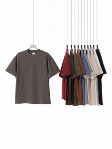 เสื้อยืดคอตตอนดับเบิ้ลยาร์น 300 กรัม ทรงหลวม คอกลม แขนสั้น สำหรับผู้ชาย สวมใส่สบายๆ - Product Image 4