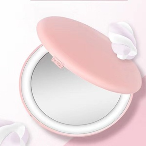 Customized Light up Travel <b>Compact</b> Mirrors Small Led 10X Magnifying <b>Makeup</b> Mirror for Women Girls Floral Tea Party Favors - Product Image 6