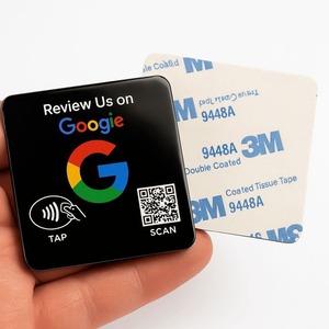 Insegna NFC per Recensioni Google con Adesivo 3M, Scansiona con Tocco o QR per Recensioni Google, Compatibile con iPhone e Android - Product Image 5